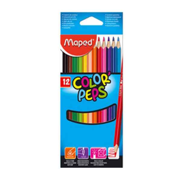 CRAYONS COULEUR de 12/18 Maped