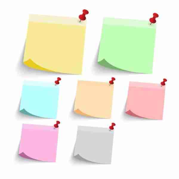 Bloc 100 feuilles notes repositionnables 76 x 76 mm /Couleur Clair