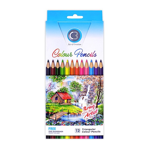 CRAYONS COULEUR de 12 GM DOMS