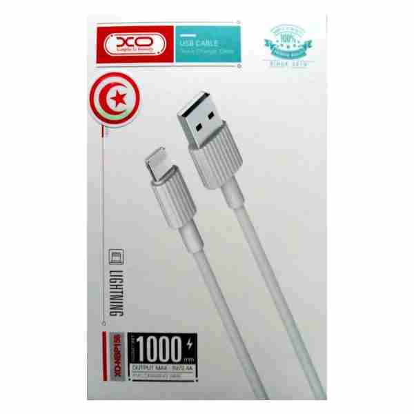 Cable USB vers Lightning pour Iphone 1M - 2.4A Max - XO NBP156