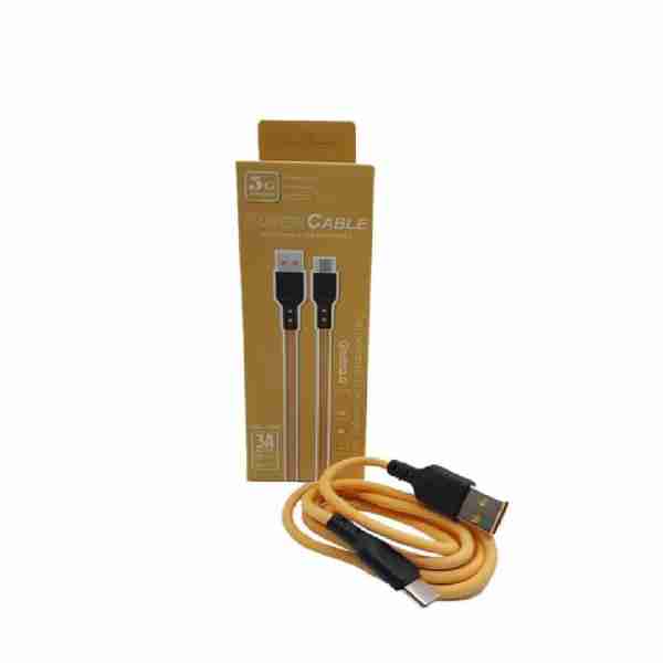 Cable USB vers micro USB 5G Yellow